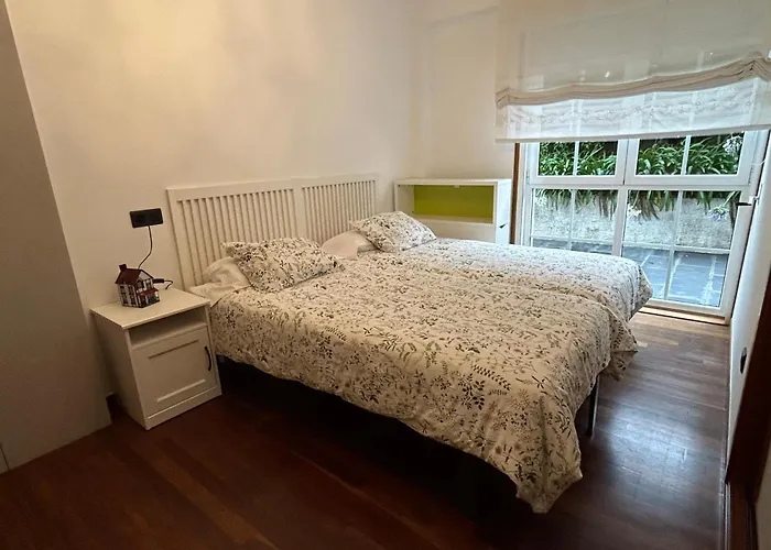 아파트 Mar Y Playa Con Jardin 아 코루냐